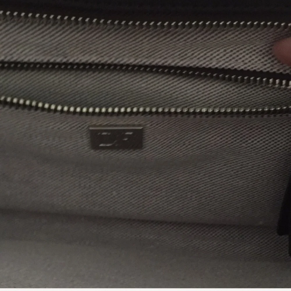 NWT Diane von Furstenberg Harper Leather Clutch Shoulder Bag